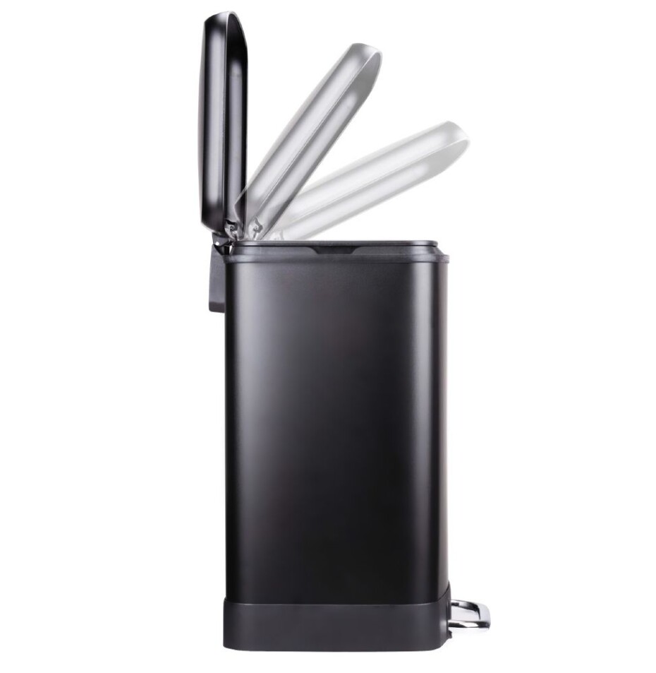 DIRT-DEVIL Odpadkový koš na tříděný odpad 2 x 12 l tiché zavírání černá ED-249507 - main (3)