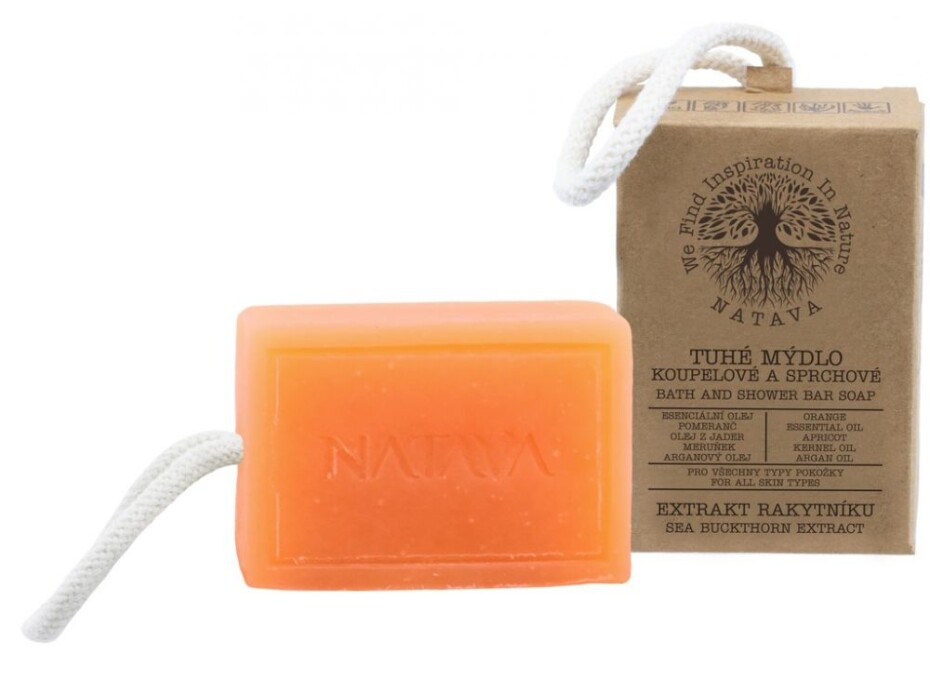 Natava Tuhé mýdlo koupelové a sprchové - Extrakt rakytníku 100 g - main (0)