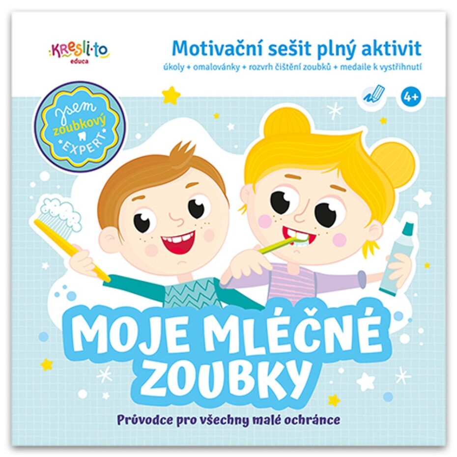 Moje mléčné zoubky - Motivační sešit plný aktivit, Kresli.to, W015125 - main (0)