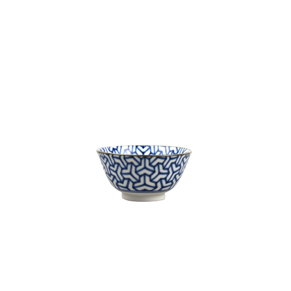 Jídelní miska HERRINGBONE INDIGO IKAT 13 cm, 350 ml, MIJ - main (0)