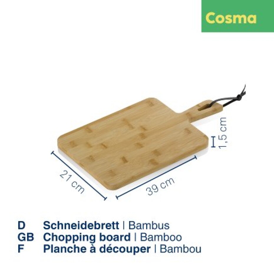 KELA Prkénko Cosma bambus světle hnědé 39,0x21,0x1,5cm KL-12428 - main (1)