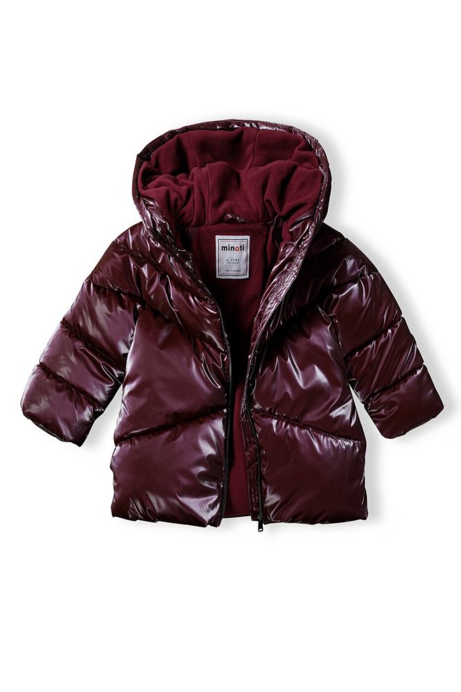 Kabát dívčí prošívaný Puffa s chlupatou podšívkou, Minoti, 16coat 23, fialová - 158/164 | 13/14let - main (2)