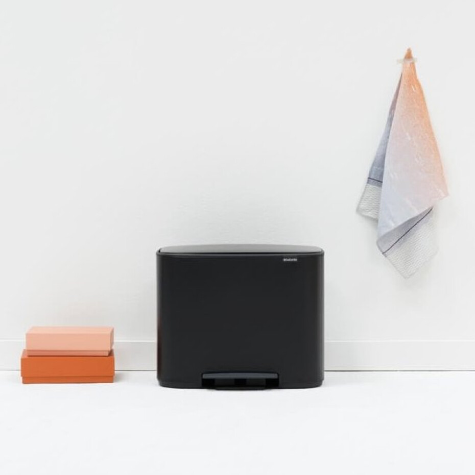 Pedálový odpadkový koš BO 3 x 11 l, černá, Brabantia - main (10)