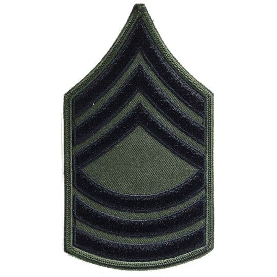 Nášivka: Hodnost US ARMY rukávová Master Sergeant olivová | černá - main (0)