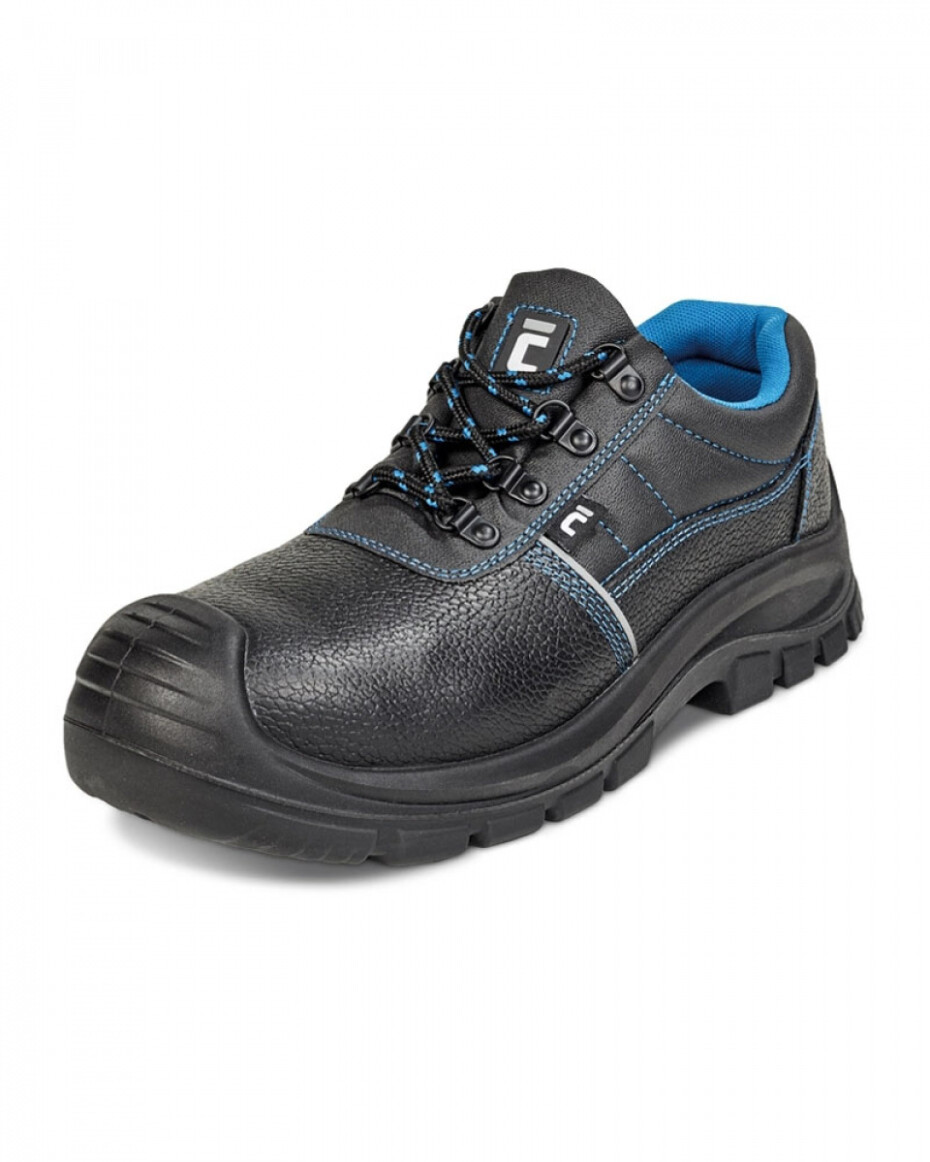 Obuv bezpečnostní polobotka RAVEN XT, S1P, kůže, černá-modrá - main (0)