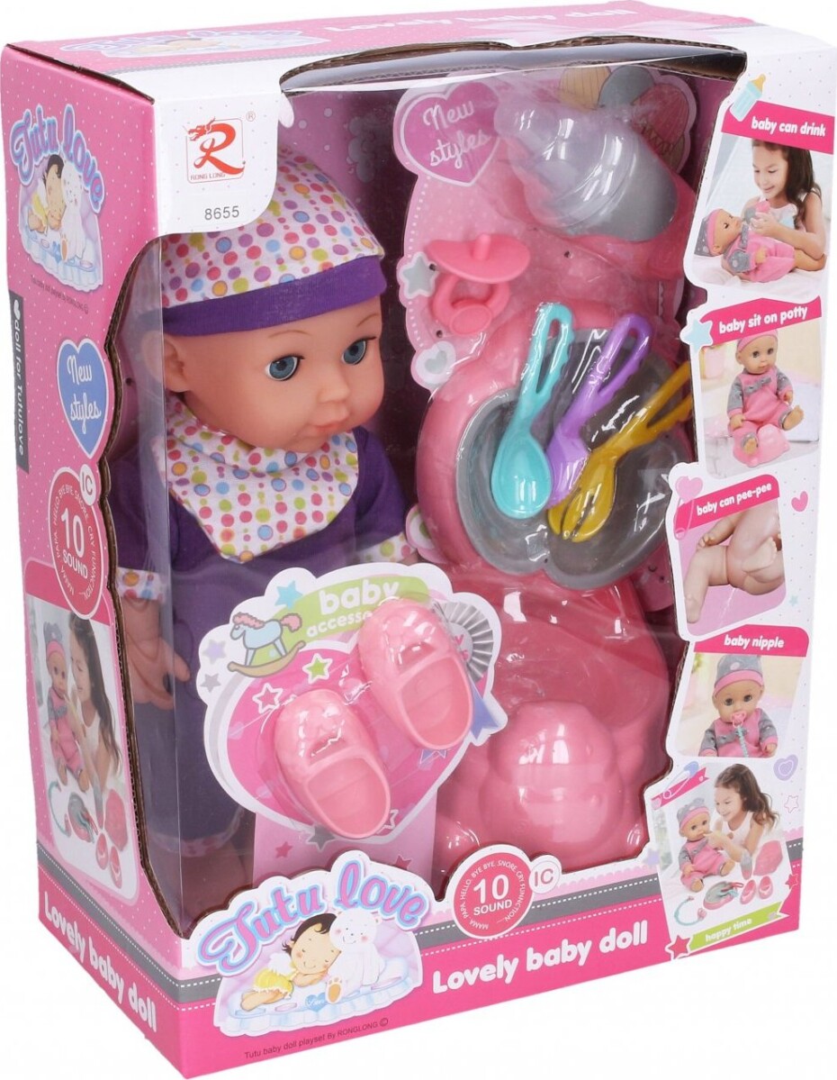 Miminko čurající se zvukovými efekty 30 cm - main (0)