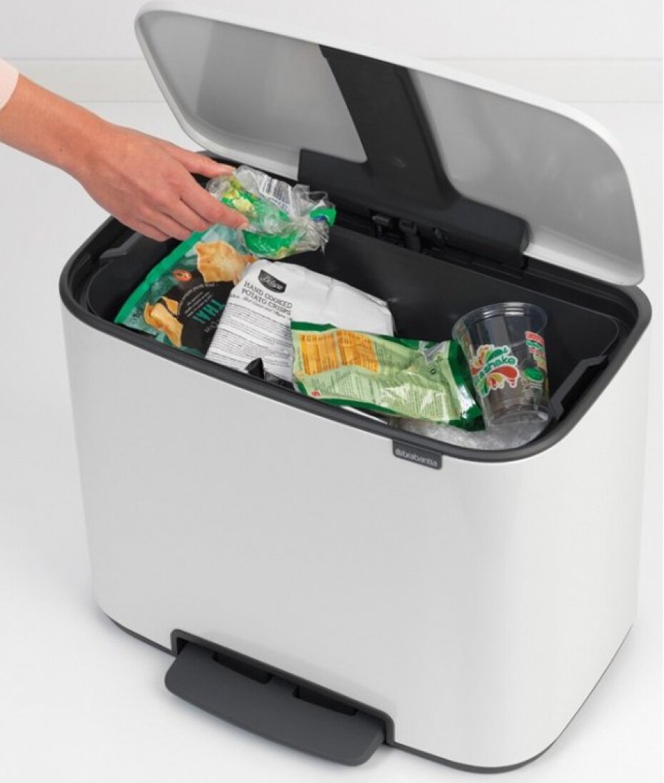 Pedálový odpadkový koš BO 36 l, bílá, Brabantia - main (3)