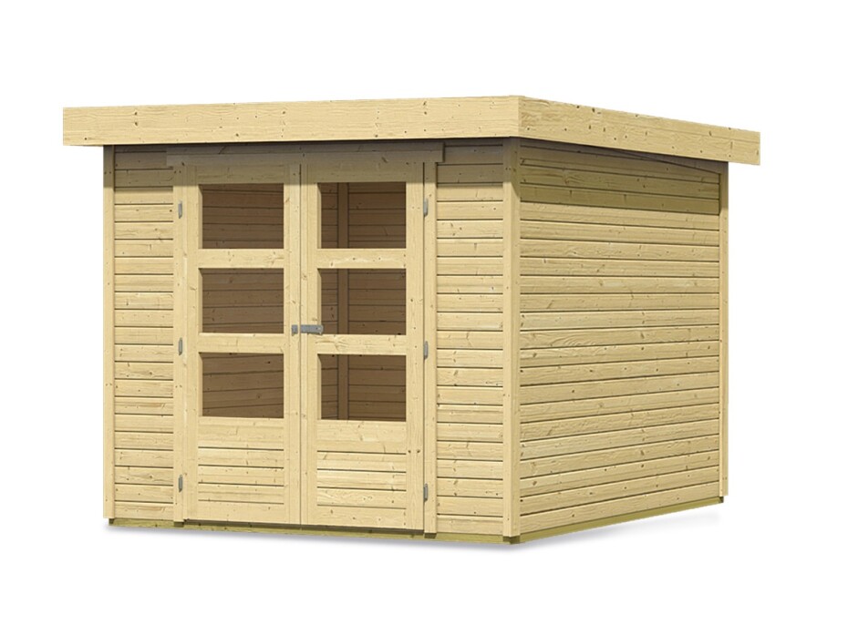Dřevěný domek KARIBU ASKOLA 3 (73060) natur LG1760 - main (0)
