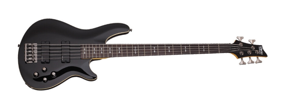 Schecter Omen 5, Rosewood Fingerboard - Gloss Black - main (0)