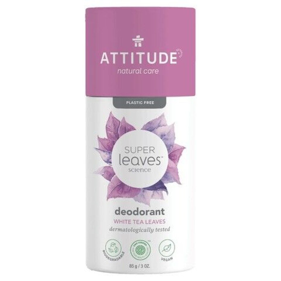 ATTITUDE Přírodní tuhý deodorant Super leaves - listy bílého čaje 85 g - main (0)