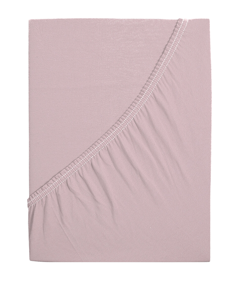 B.E.S. - Petrovice, s.r.o. Prostěradlo Jersey bavlna IDEAL - Starorůžová Rozměr: 160 x 200 - main (1)