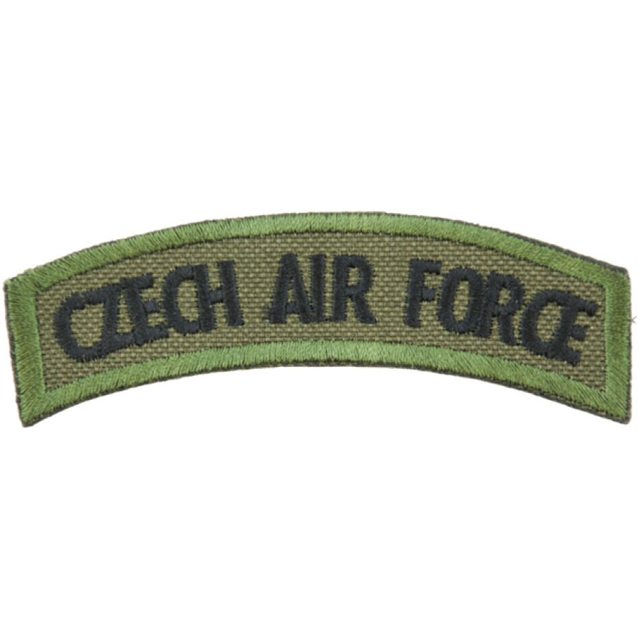 Nášivka: CZECH AIR FORCE [oblouková] [bsz] olivová | černá - main (0)