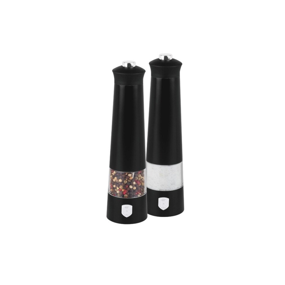 BERLINGERHAUS Mlýnek na pepř a sůl elektrický sada 2 ks Matte Black Collection BH-9543 - main (0)