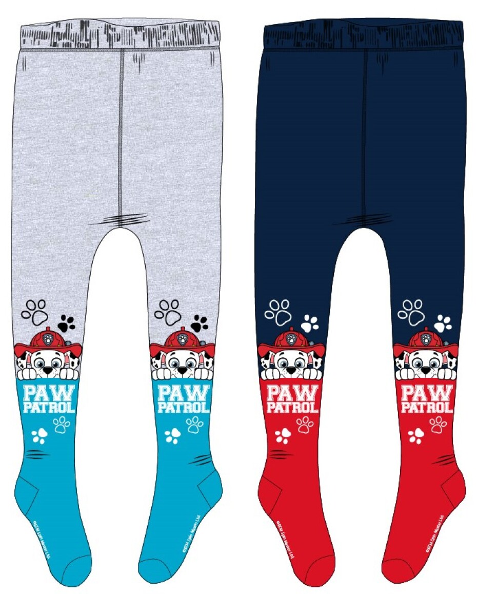 Paw Patrol - Tlapková patrola -Licence Chlapecké punčocháče - Paw Patrol 52361730, šedá/ tyrkysová Barva: Šedá, Velikost: 122-128 - main (0)