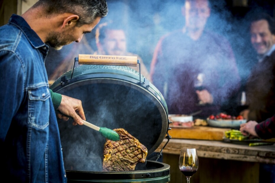 Gril na dřevěné uhlí MINIMAX, zelená, Big Green Egg - main (3)