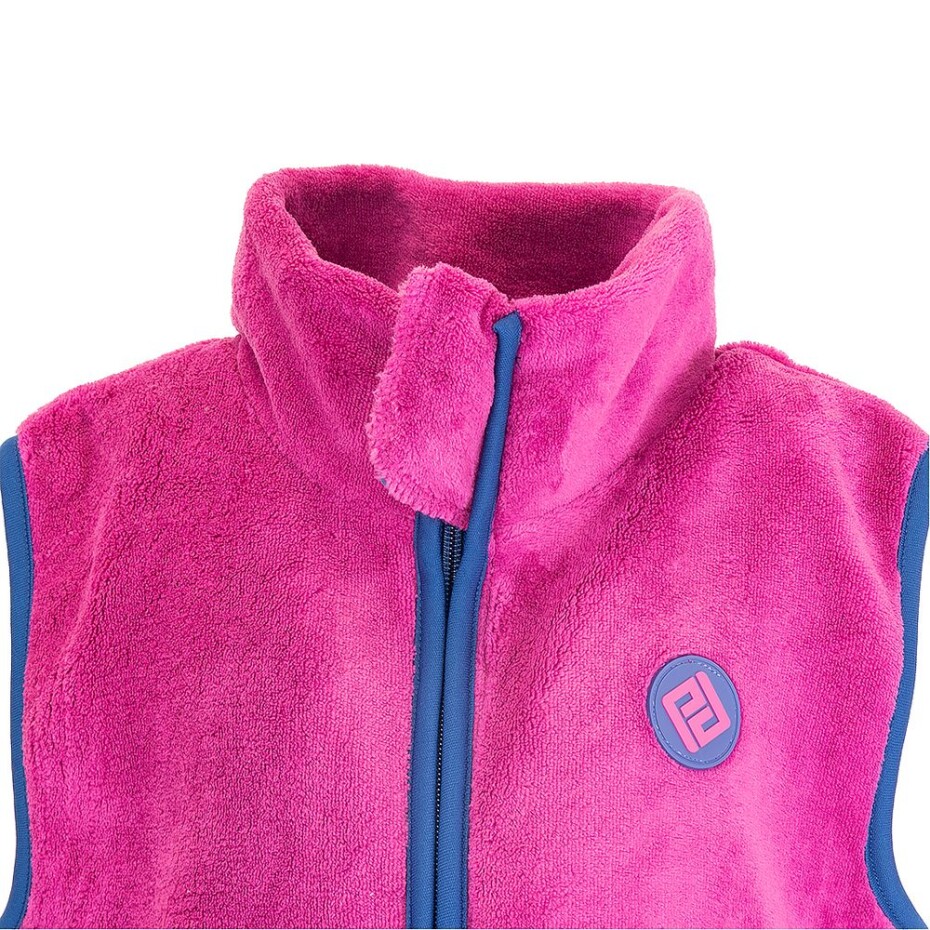 vesta dívčí chlupatá se stojáčkem, Pidilidi, PD1140-07, fuchsia - 116 | 6let - main (5)