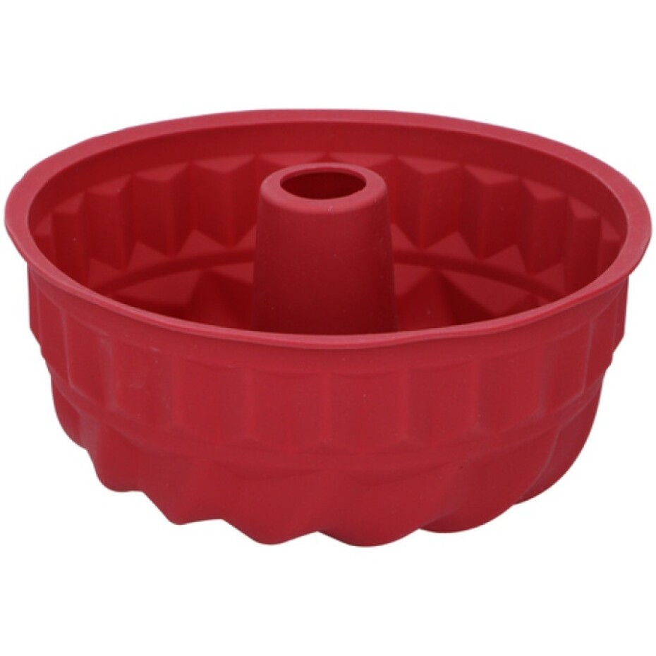 ALPINA-NK Silikonová forma na bábovku 24 cm červená ED-223722cerv - main (0)