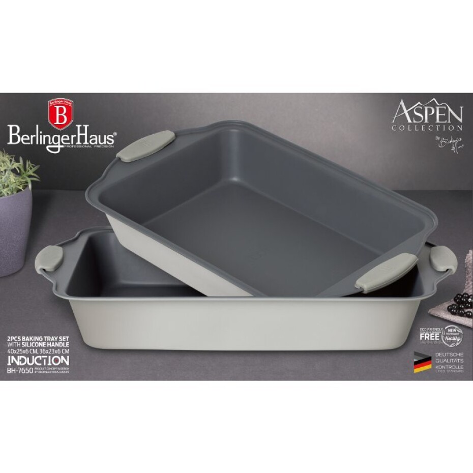 BERLINGERHAUS Pečící plech s titanovým nepřilnavým povrchem sada 2 ks Aspen Collection BH-7650 - main (2)