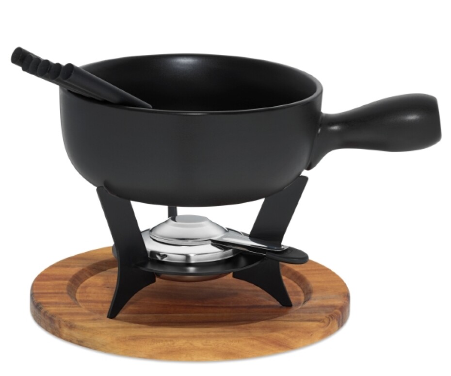 KELA Sýrové fondue COUNTRY nerez / keramika o22 cm KL-16640 - main (0)