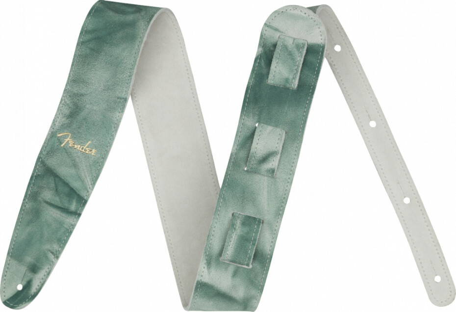 Fender Tie Dye Leather Strap Sage Green - main (0)
