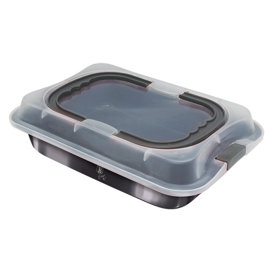BERLINGERHAUS Pečící plech s víkem přenosný 36,5 x 24,5 cm Carbon PRO Line BH-7841 - main (0)