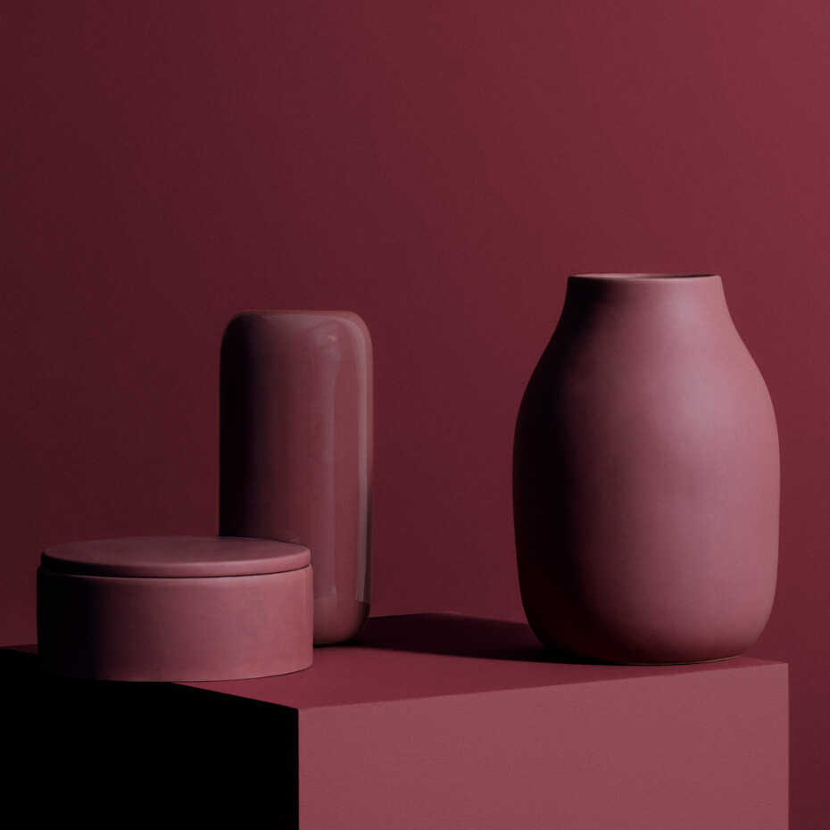 Váza COLORA cihlová Ø 14 cm BLOMUS - main (2)