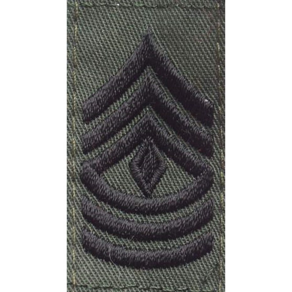 Nášivka: Hodnost US ARMY límcová First Sergeant olivová | černá - main (0)