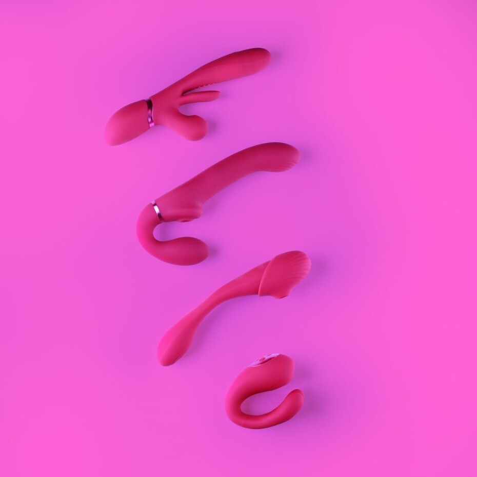 Vive Kura Thrusting G Spot with Flapping Tongue and Pulse Wave Stimulator Pink - main (8)
