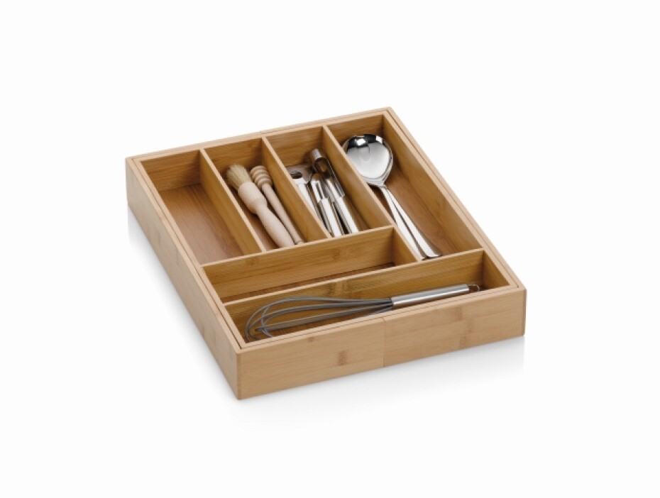 KELA Příborník rozkládací KALMA bambus 35-58x43x6,5cm KL-12013 - main (2)