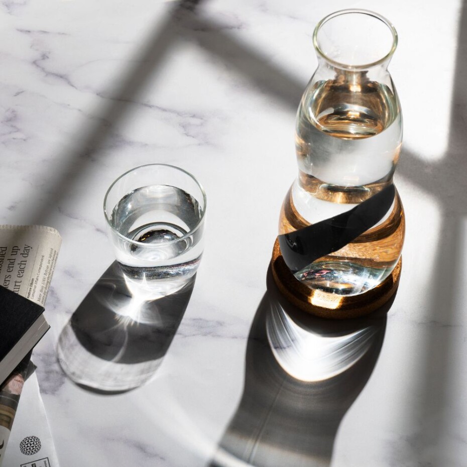 Karafa na vodu EAU GOOD 800 ml, čirá, sklo, Black+Blum - main (1)