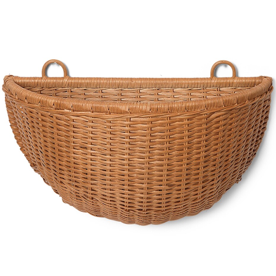 Úložný koš 45 x 41 cm, sada 2 ks, hnědá, ratan, ferm LIVING - main (3)