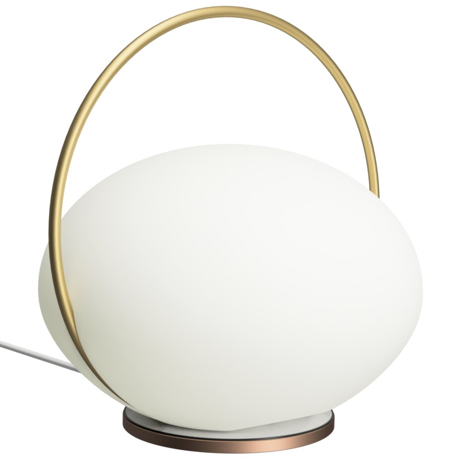 Přenosná stolní lampa ORBIT 19 cm, zlatá, hliník, Umage - main (16)