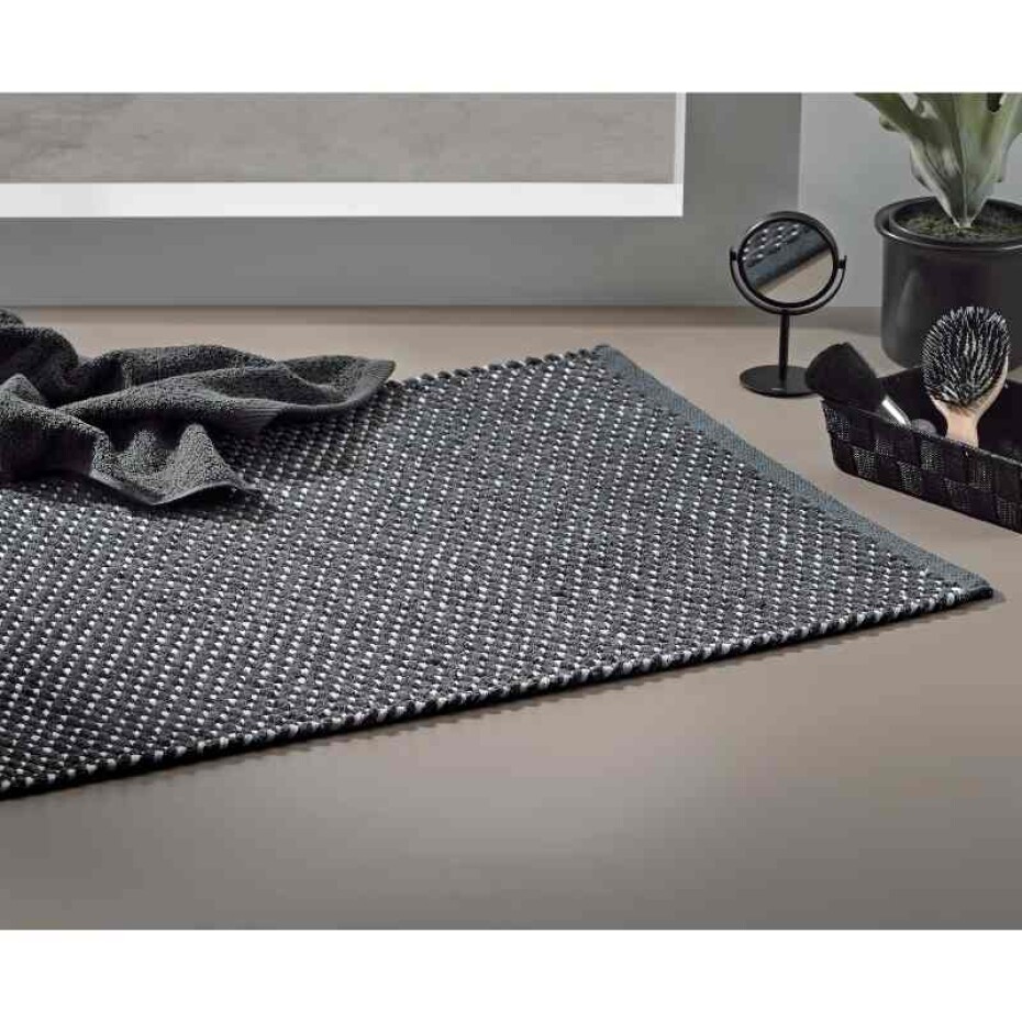 KELA Koupelnová předložka Miu směs bavlna/polyester kouřově modrá 65,0x55,0x1,0cm KL-24728 - main (1)