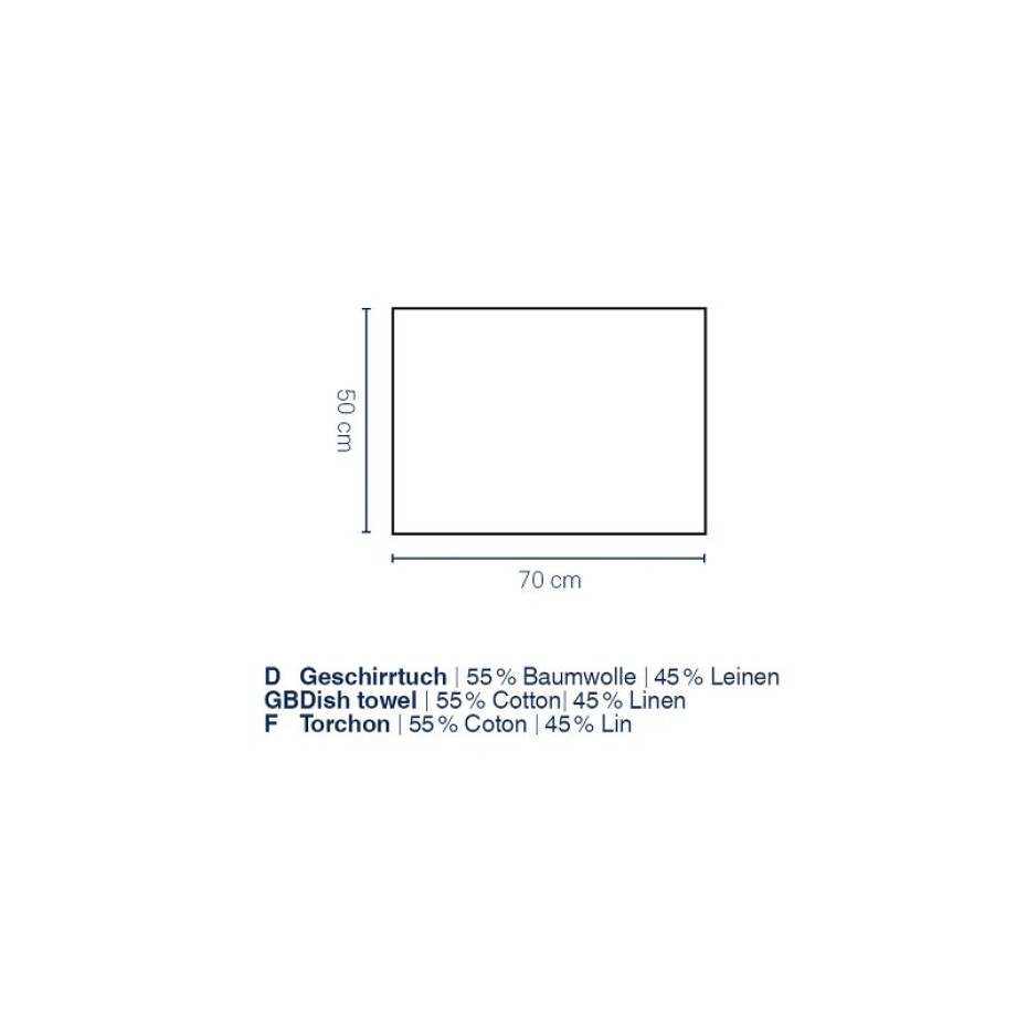 KELA Utěrka Puro 55% bavlna/45% len šedá 70,0x50,0cm KL-12805 - main (0)