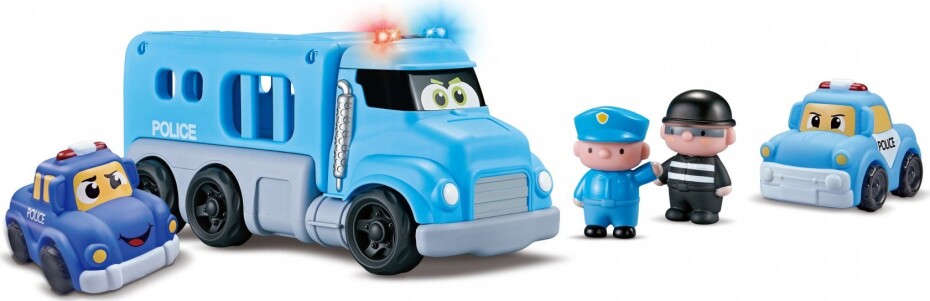 Auto policejní s efekty set 4ks - main (0)