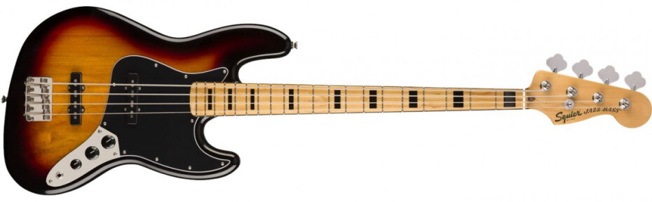 Fender Squier Classic Vibe 70s Jazz Bass 3-Color Sunburst Maple - main (0)