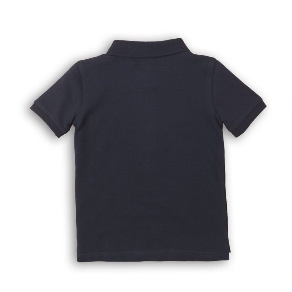 Tričko chlapecké Polo s krátkým rukávem, Minoti, 1POLO 2, tmavě modrá - 80/86 | 12-18m - main (1)