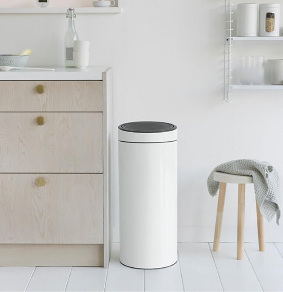 Dotykový odpadkový koš TOUCH BIN NEW 30 l, bílá, Brabantia - main (3)