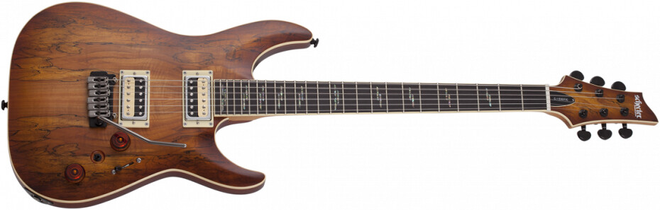 Schecter C-1 Exotic Spalted Maple - Satin Natural Vintage Burst - main (0)