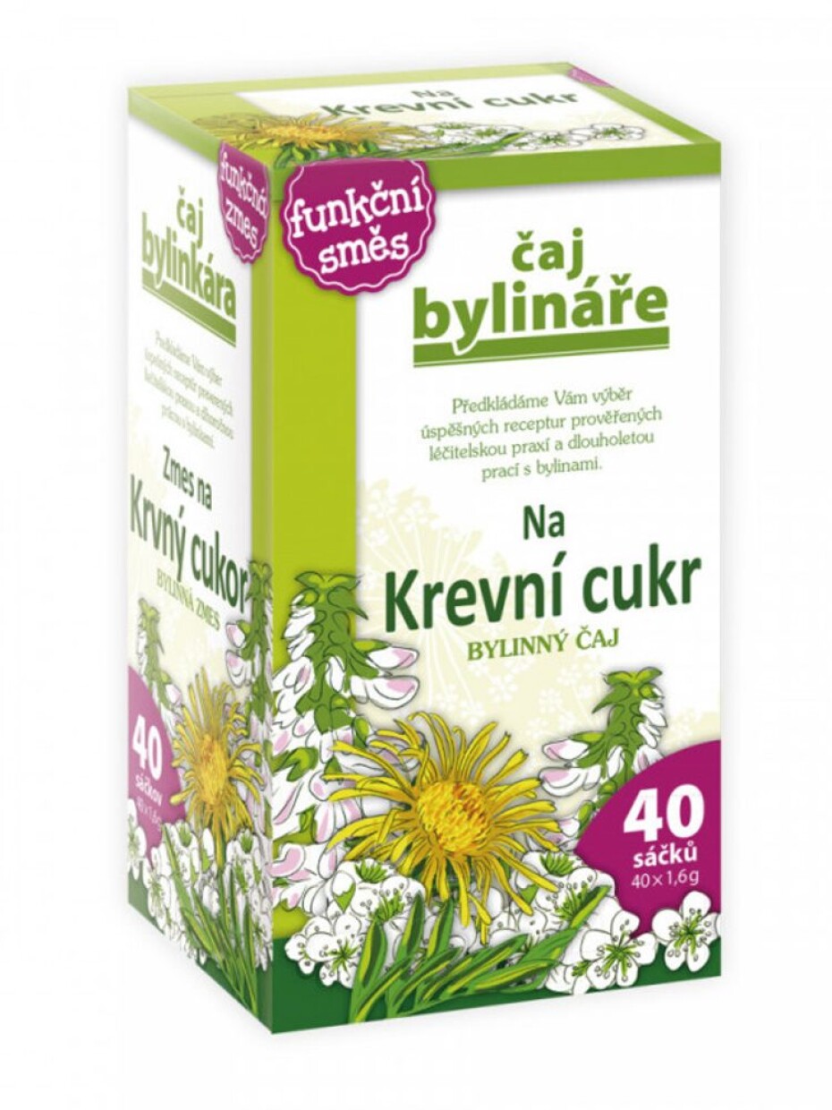 Čaj na krevní cukr Bylinář 40x1,6g - main (0)