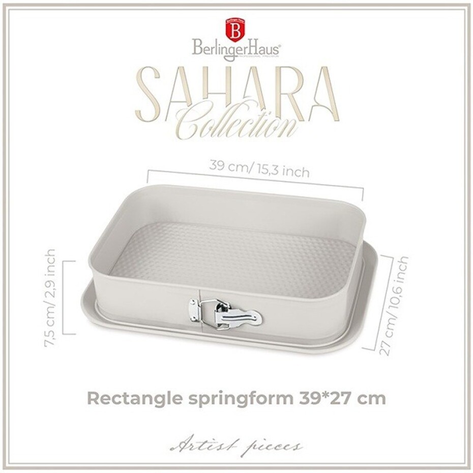 BERLINGERHAUS Forma s nepřilnavým povrchem 2v1 Sahara Collection 39x27x7,5 cm  BH-7893 - main (1)