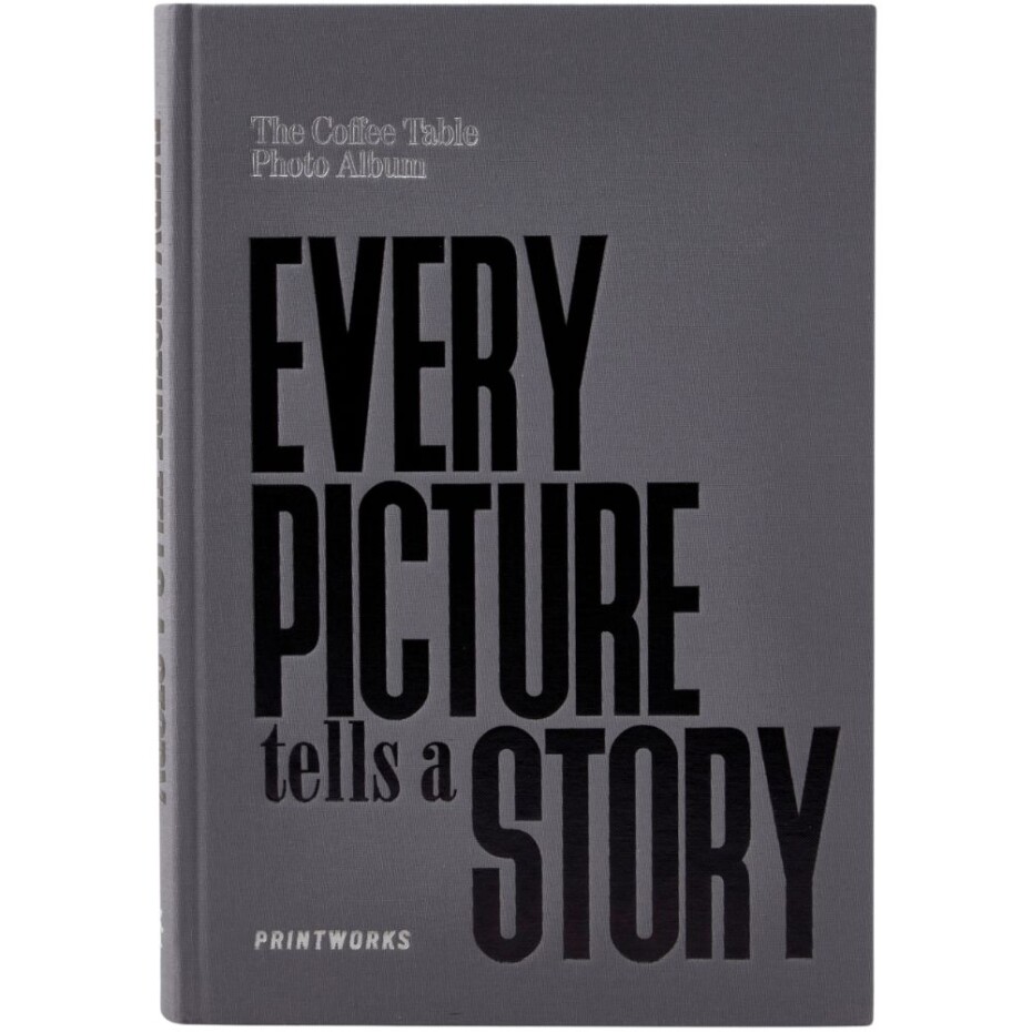 Fotoalbum EVERY PICTURE TELLS A STORY, šedá, Printworks - main (1)