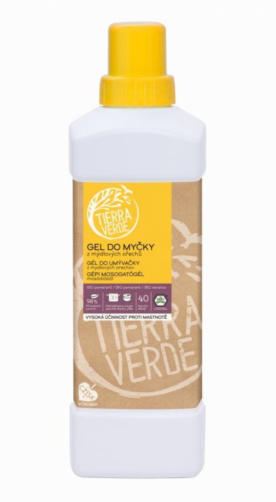 Tierra Verde Gel do myčky nádobí - mýdlový ořech 1L - main (0)