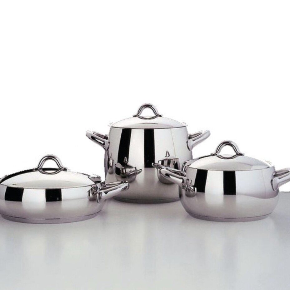 Hrnec MAMI 20 cm, stříbrná, Alessi - main (2)
