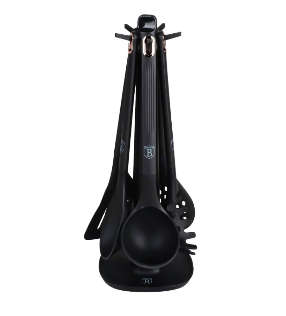 BERLINGERHAUS Kuchyňské náčiní sada 6 ks se stojanem Black Rose Collection BH-8617 - main (0)