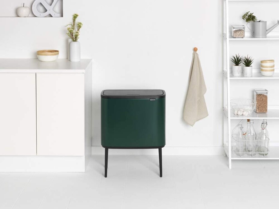 Dotykový odpadkový koš BO TOUCH BIN 11 + 23 l, zelená, Brabantia - main (6)