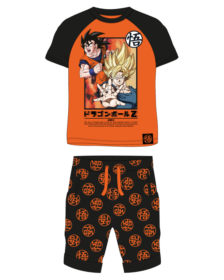 Dragon Ball - licence Chlapecký letní komplet - Dragon Ball 5212062, oranžová / černá Barva: Oranžová, Velikost: 152 - main (0)