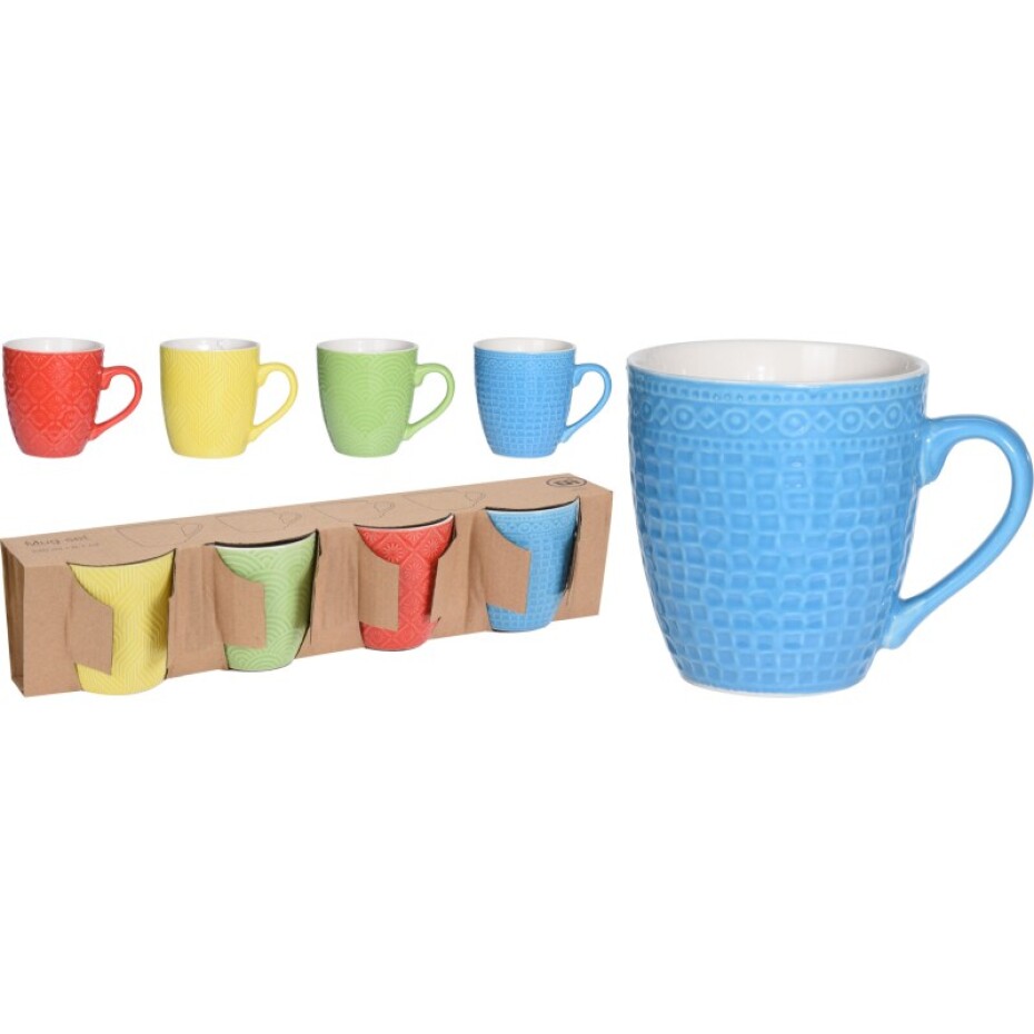 EXCELLENT Hrnek sada 4 ks porcelánový 240 ml KO-Q96000080 - main (7)