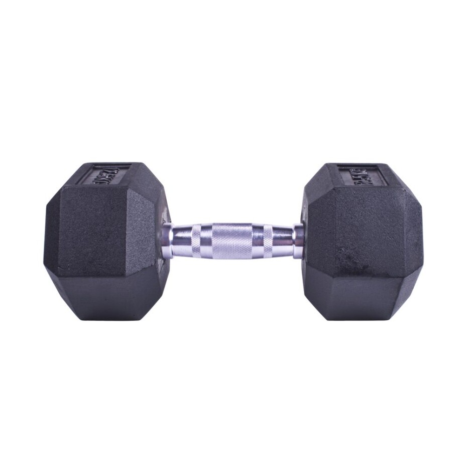 Profi šestihranná pogumovaná činka Sportago Hexagon 12,5 kg - main (8)