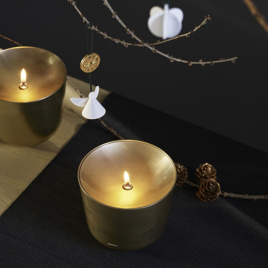 Olejová lampa SOLIS 11 cm, měděná, hliník, Stelton - main (1)